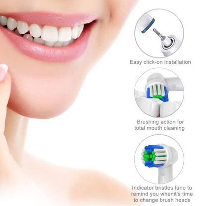 Replacement Toothbrush Heads Compatible with Oral B Braun, 12 Pcs