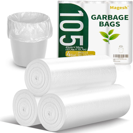 Magesh 4 Gallon Trash Bag, 105pc